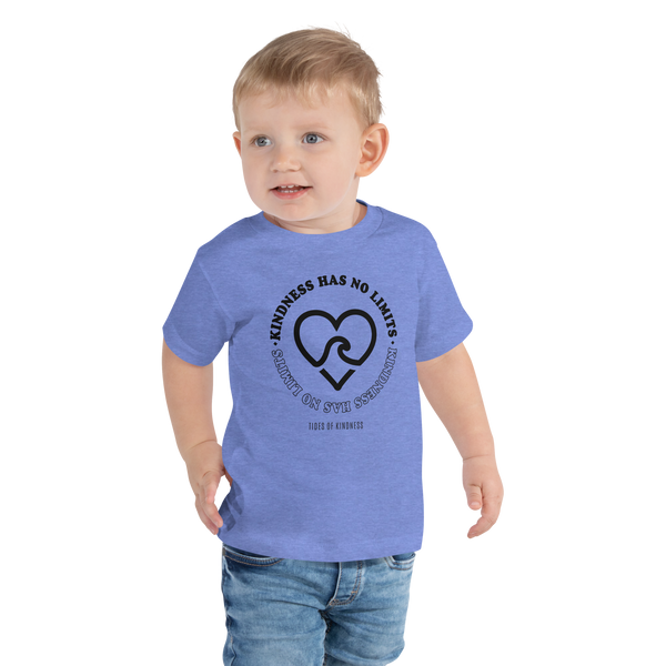 Toddler Tee - KINDNESS HAS NO LIMITS - Black Ink