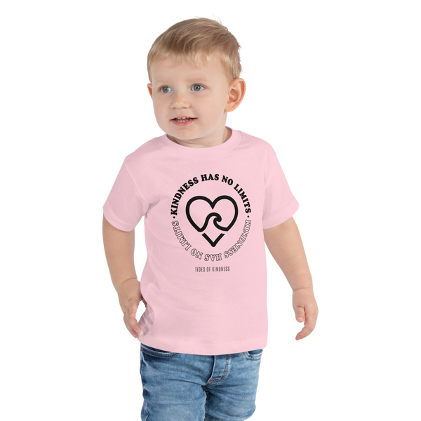 Toddler Tee - KINDNESS HAS NO LIMITS - Black Ink