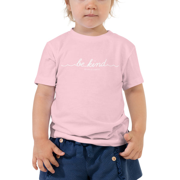 Toddler Tee - BE KIND - White Ink