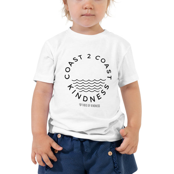 Toddler Tee - COAST 2 COAST KINDNESS - Black Ink