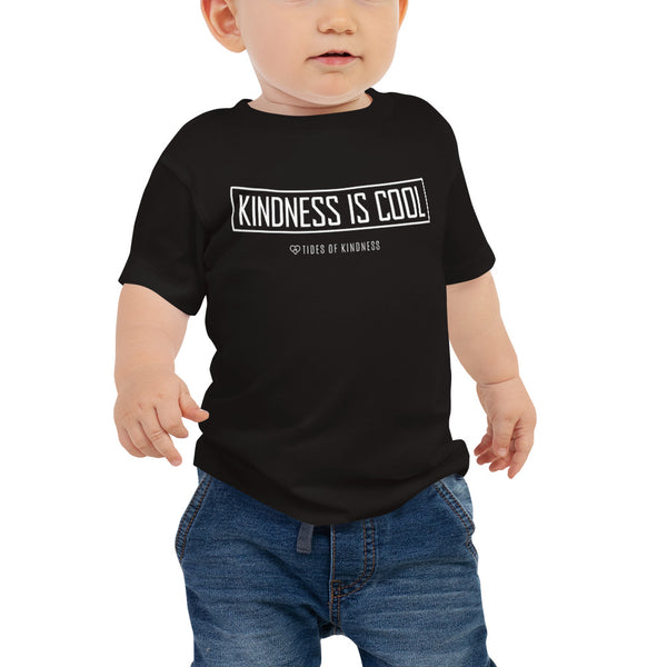 Baby Jersey Tee - KINDNESS IS COOL - White Ink