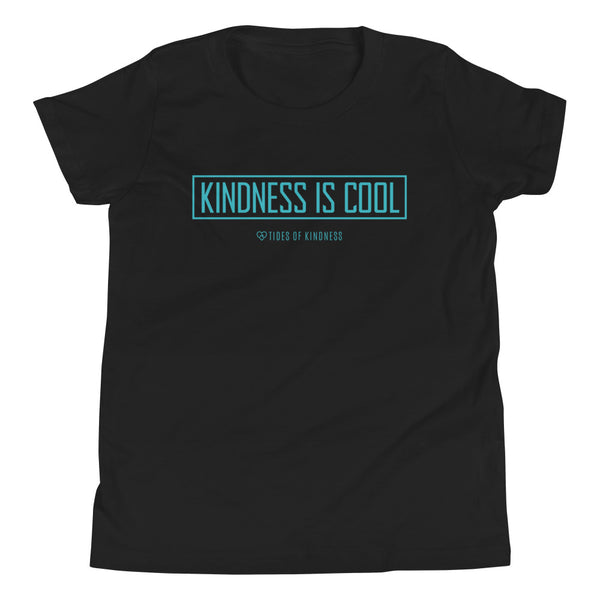 Youth Short-Sleeve T-Shirt - KINDNESS IS COOL - Teal Ink