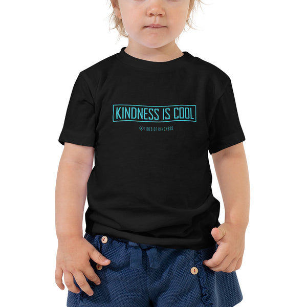 Toddler Tee - KINDNESS IS COOL - Teal Ink