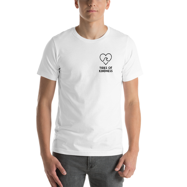 Short-Sleeve Unisex T-Shirt - 2 Sides - LOVE / Back - Logo/Front - Black Ink