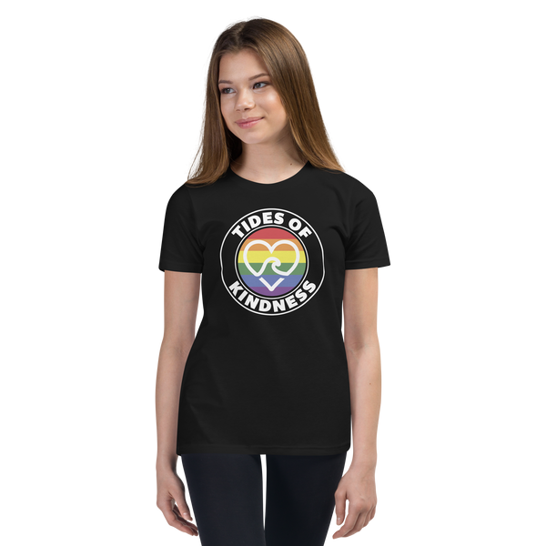 Youth Short-Sleeve T-Shirt - PRIDE HEART -  Multi Ink