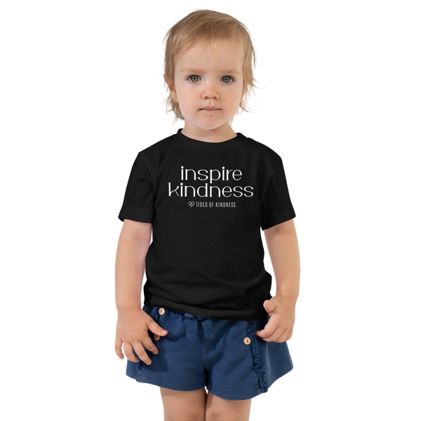 Toddler Tee - INSPIRE KINDNESS - White Ink