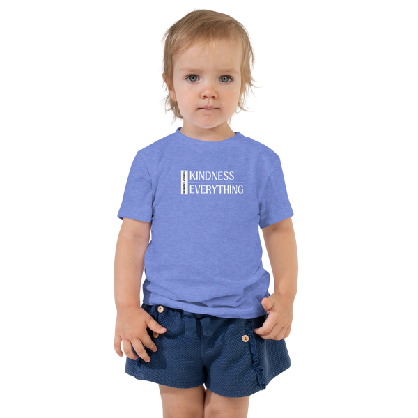 Toddler Tee - KINDNESS OVER EVERYTHING - White Ink