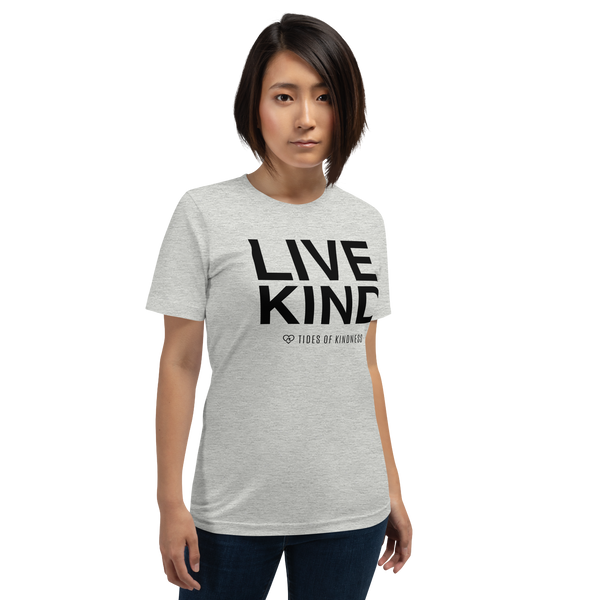 Short-Sleeve Unisex T-Shirt - LIVE KIND - Black Ink