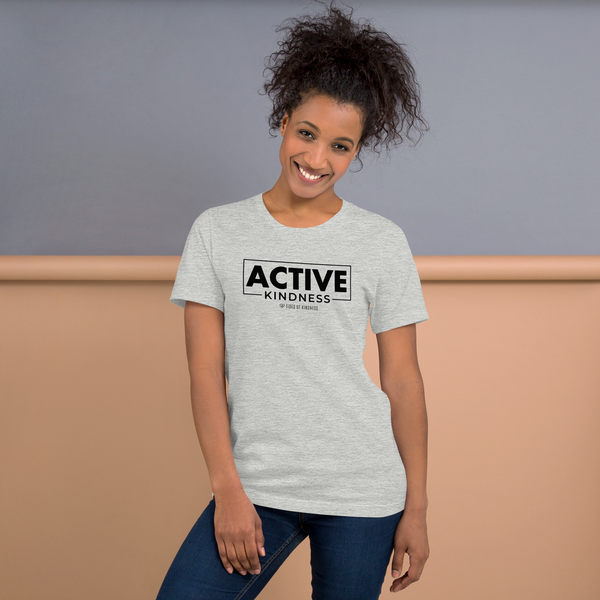 Short-Sleeve Unisex t-shirt - ACTIVE KINDNESS - Black Ink