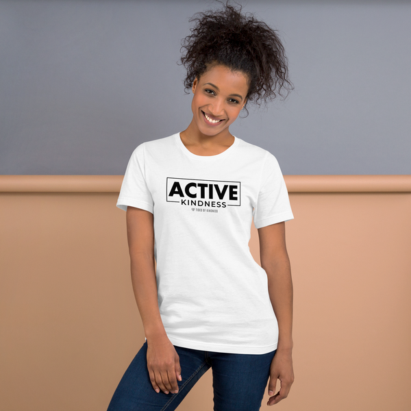 Short-Sleeve Unisex t-shirt - ACTIVE KINDNESS - Black Ink