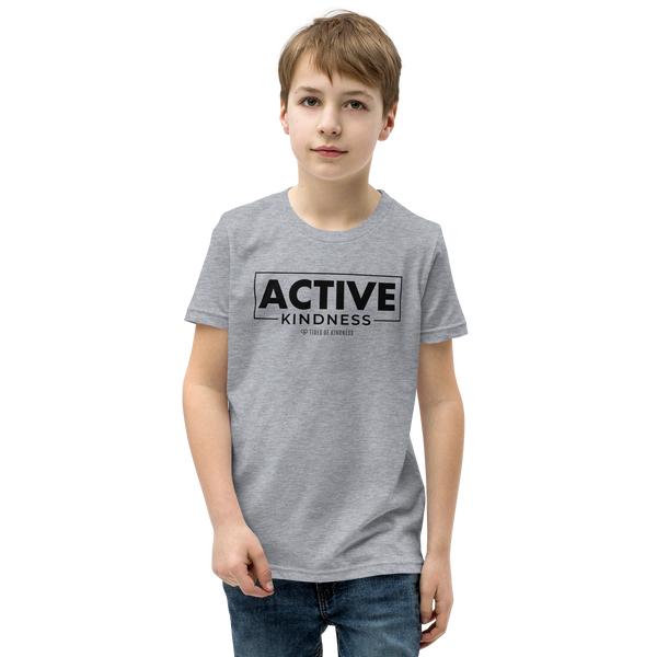 Youth Short-Sleeve T-Shirt - ACTIVE KINDNESS - Black Ink