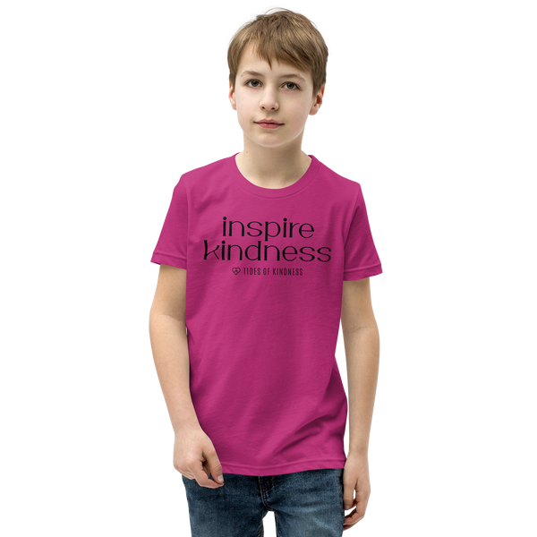 Youth Short-Sleeve T-Shirt - INSPIRE KINDNESS - Black Ink