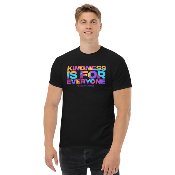 Men's Heavyweight Tee - KINDNESS IS FOR EVERYONE - Multi Color