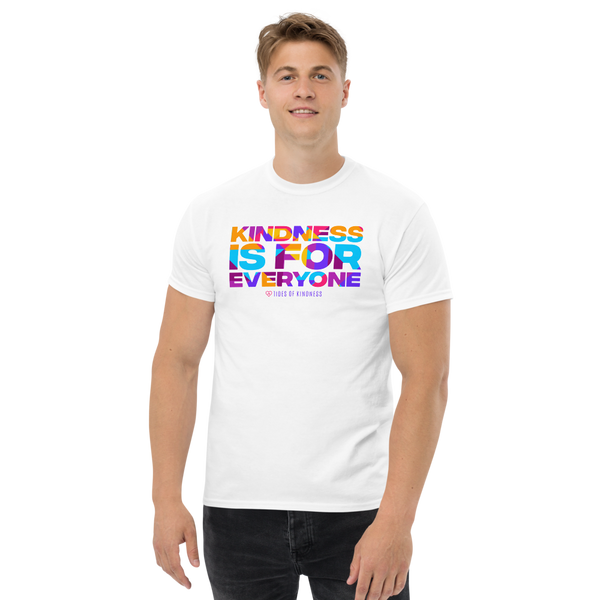 Men's Heavyweight Tee - KINDNESS IS FOR EVERYONE - Multi Color