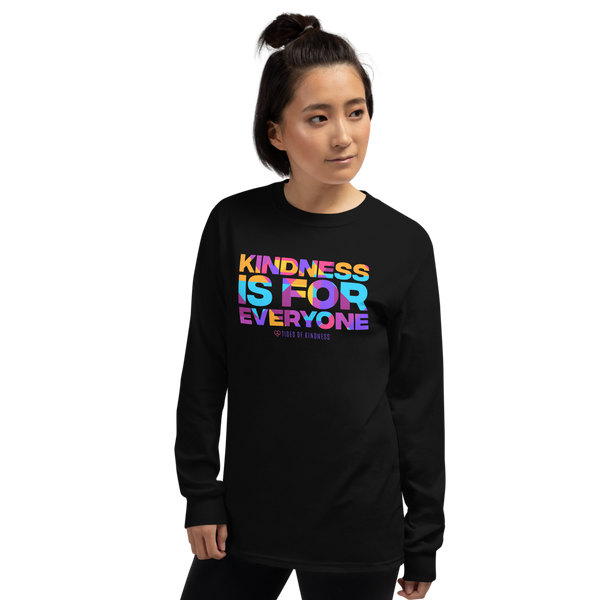 Long-Sleeve Unisex Shirt - KINDNESS IS FOR EVERYONE - Multi Color
