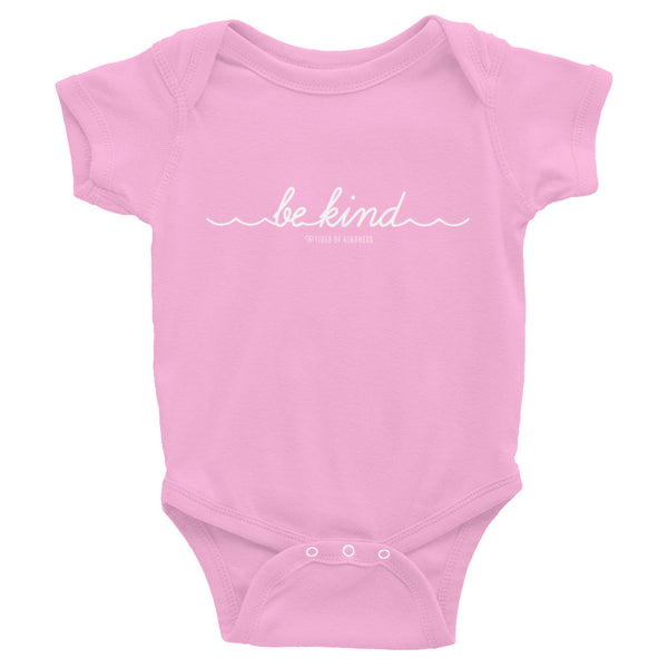 Infant Bodysuit - BE KIND - White Ink