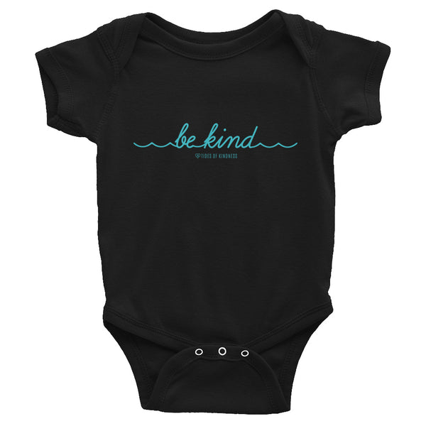 Infant Bodysuit - BE KIND - Teal Ink