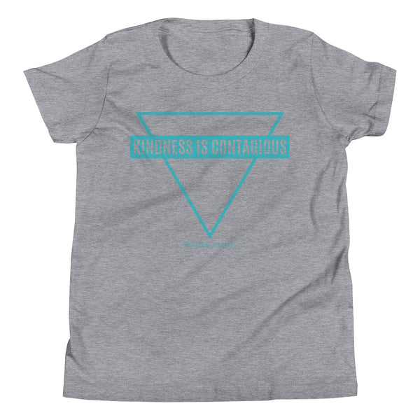 Youth Short-Sleeve T-Shirt - KINDNESS IS CONTAGIOUS - Teal Ink