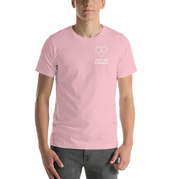 Short-Sleeve Unisex T-Shirt - 2 Sides - LOVE / Back - Logo/Front - White Ink