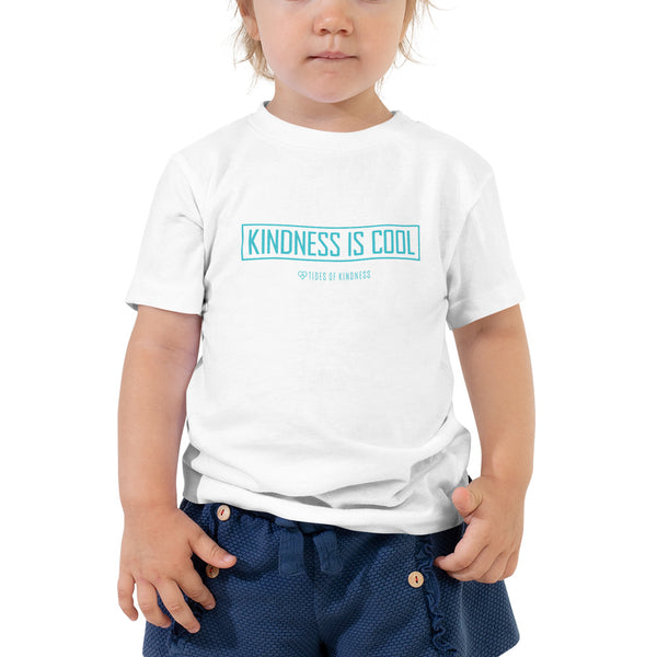 Toddler Tee - KINDNESS IS COOL - Teal Ink