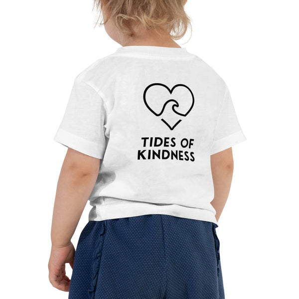 Toddler Tee - TIDES OF KINDNESS / Back - Black Ink