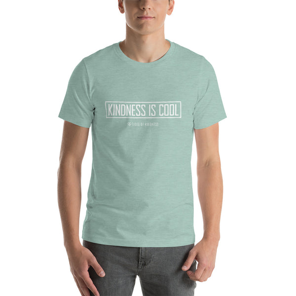 Short-Sleeve Unisex T-Shirt - KINDNESS IS COOL - White Ink