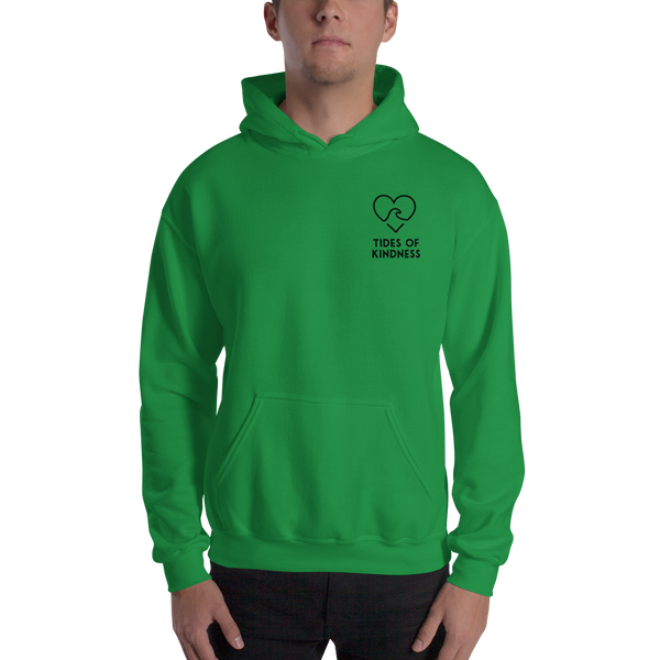Hoodie Unisex Sweatshirt - 2 Sides - CULTIVATE KINDNESS / Back – Logo/Front – Black Ink