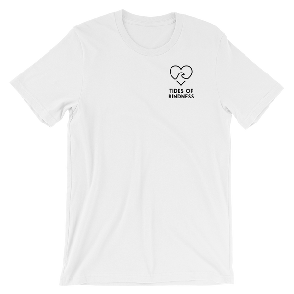 Short-Sleeve Unisex T-Shirt - 2 Sides - LOVE / Back - Logo/Front - Black Ink