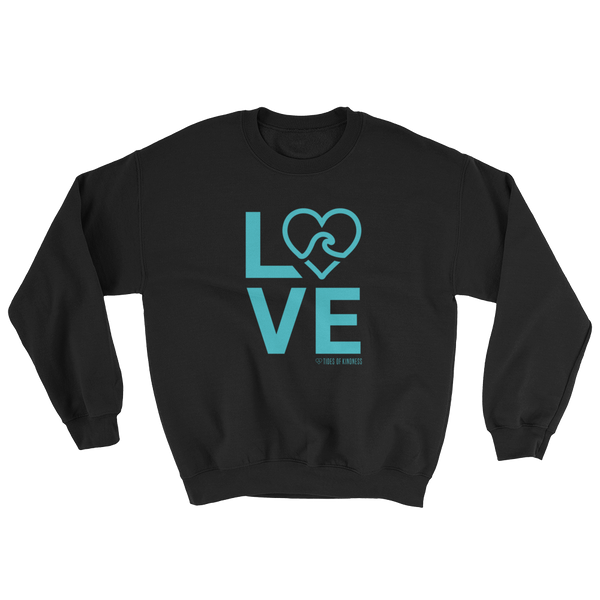 Crewneck Unisex Sweatshirt - LOVE / Front – Teal Ink