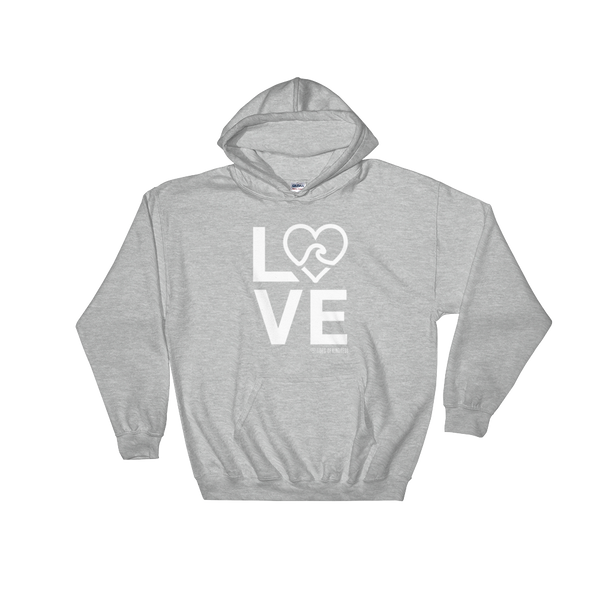 Hoodie Unisex Sweatshirt - LOVE / Front – White Ink