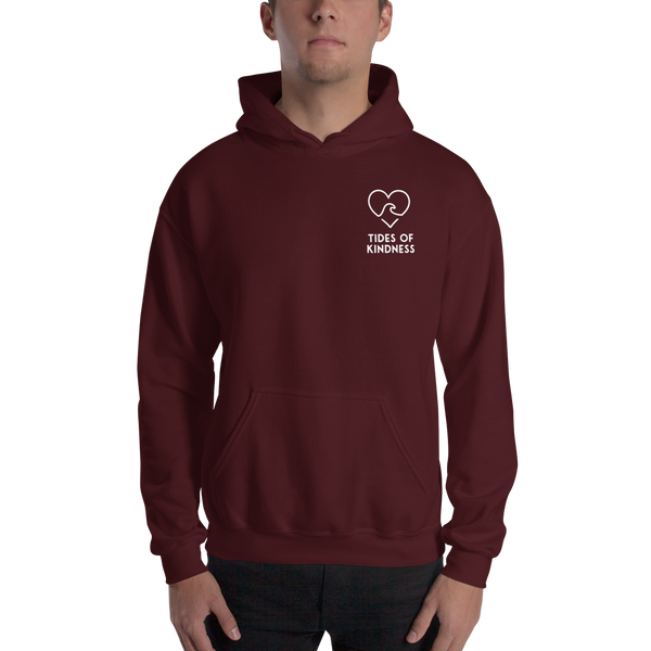 Hoodie Unisex Sweatshirt - 2 Sides - CULTIVATE KINDNESS / Back – Logo/Front – Whitee Ink