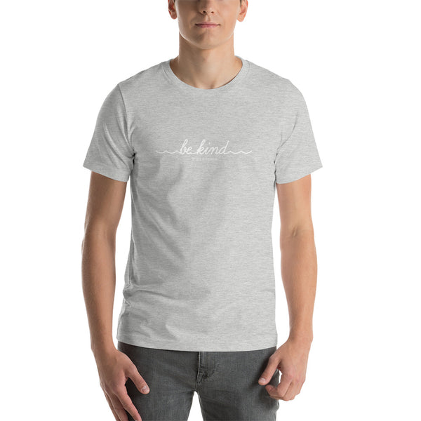 Short-Sleeve Unisex T-Shirt - BE KIND - White Ink