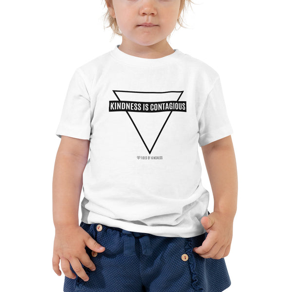 Toddler Tee - KINDNESS IS CONTAGIOUS - Black Ink