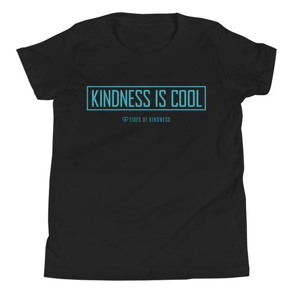 Youth Short-Sleeve T-Shirt - KINDNESS IS COOL - Teal Ink