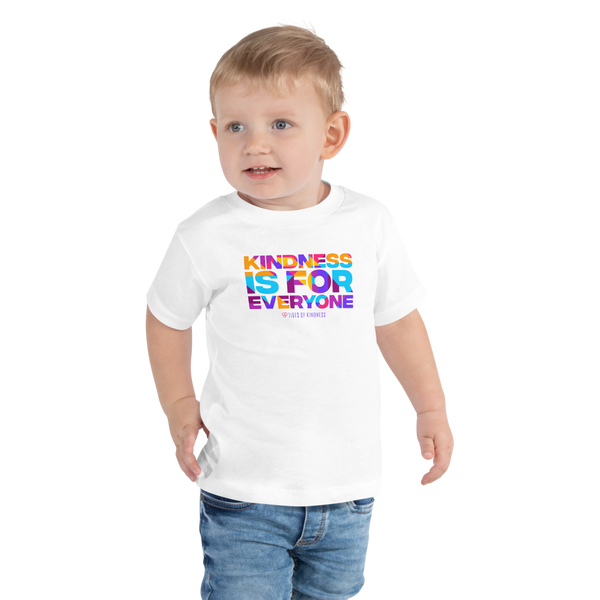 Toddler Short-Sleeve Tee - KINDNESS IS FOR EVERYONE - Multi Color