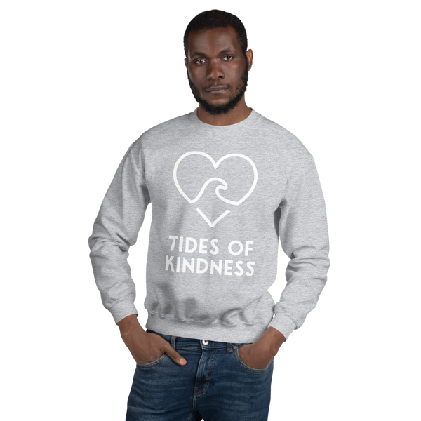 Crewneck Unisex Sweatshirt - KINDNESS IS COOL - White Ink