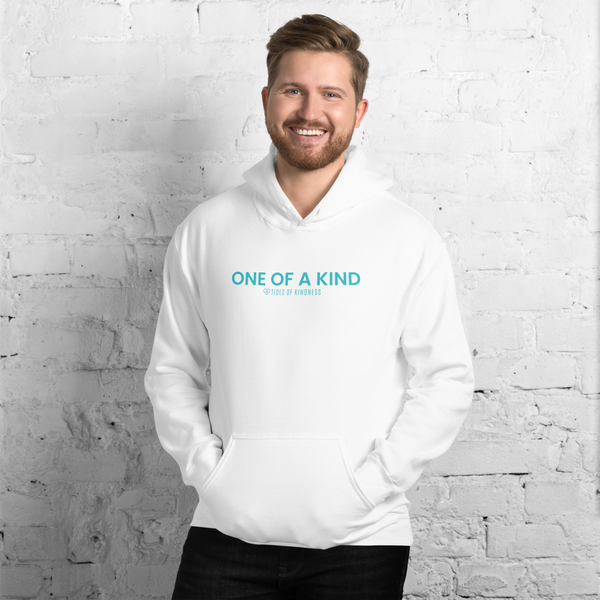 Hoodie Unisex Sweatshirt ONE OF A KIND Teal Ink