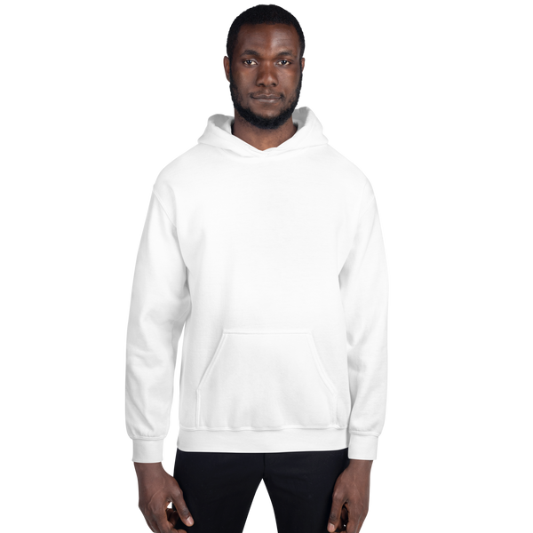 Hoodie Unisex Sweatshirt - TIDES OF KINDNESS PALM - White Ink