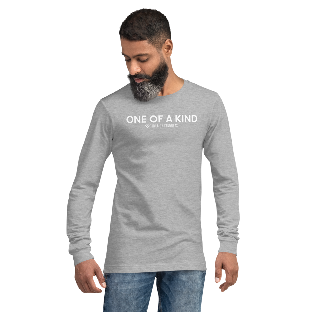 Long-Sleeve Unisex Tee - ONE OF A KIND - White Ink – ToK