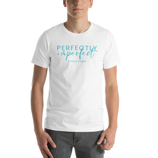 Short-Sleeve Unisex T-Shirt - PERFECTLY IMPERFECT - Teal Ink