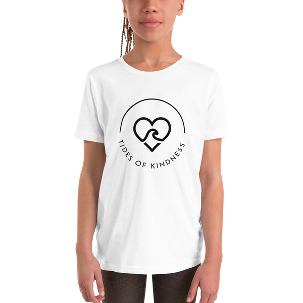 Youth Short-Sleeve T-Shirt - TIDES OF KINDNESS / CIRCLE - Black Ink